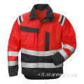 Abbigliamento da lavoro impermeabile invernale termico Hi Vis Safety Giacca